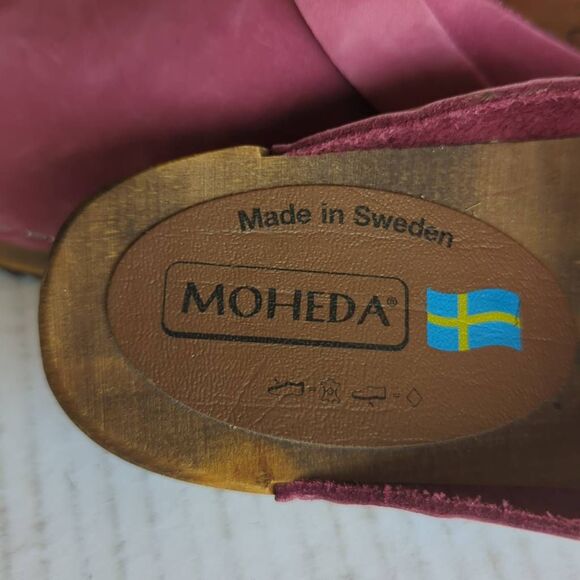Moheda pink clogs made in Sweden size   6. 5  - 7. Sz 37 - Picture 2 of 7